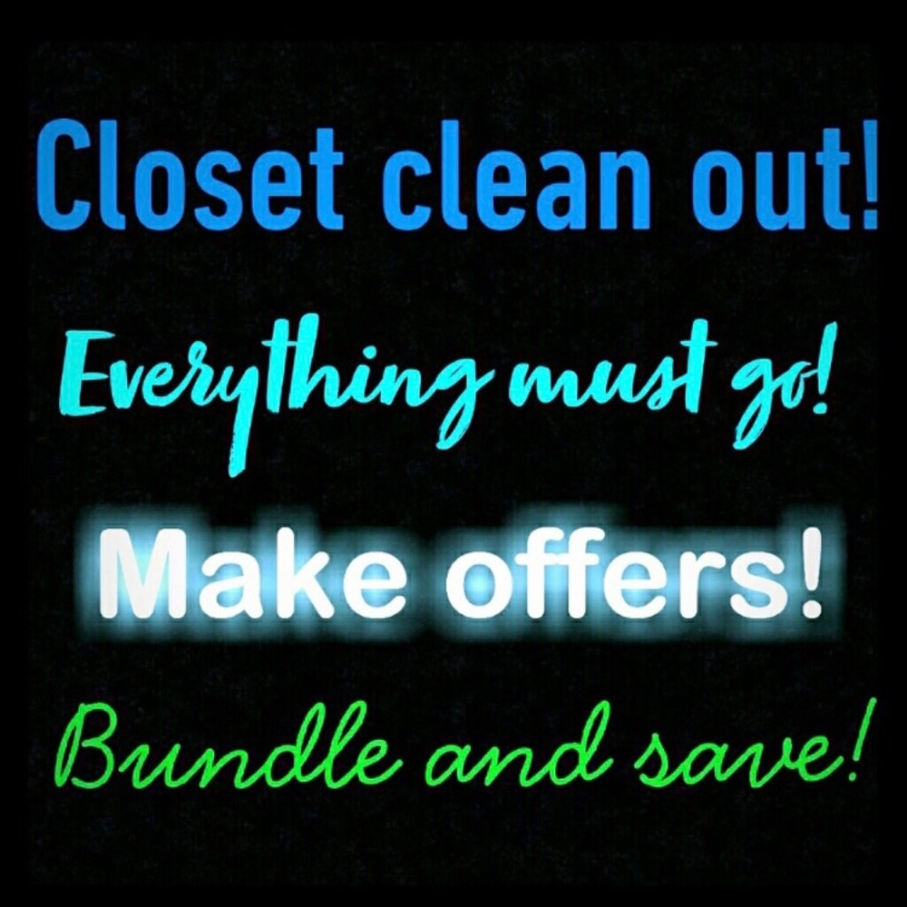 Closet clean out! Make offers but don’t low ball